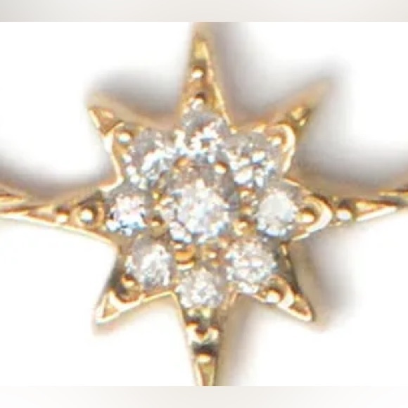 Anzie North Star Micro Bar Necklace Diamond - Picture 6 of 6